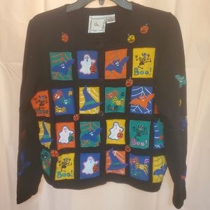 Michael Simon Light Vintage Halloween Sweater Sz Small. 100% Cotton